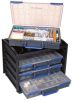 Product image for Raaco 64 Cell Black, Grey PC, PP, Adjustable Compartment Box, 310mm x 376mm x 265mm