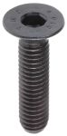 Product image for Blk steel hex skt csk head screw,M6x25mm