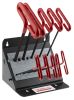 Product image for 10 piece T-handle imperial hex key set