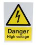 Product image for PP sign 'Danger...voltage', 210 x 148mm