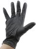 Product image for Ansell Black Nitrile Disposable Gloves size 8.5 - L Powder-Free x 100