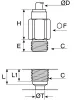 Product image for MALE PARALLEL SELF SEAL ADAPTOR,G1/8X6MM