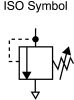 Product image for G1/4 PNEUMATIC PRESSURE RELIEF VALVE