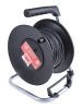 Product image for Test Lead Extension Reel, 50 m, Black