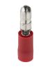 Product image for Red male bullet connector terminal,4mm