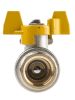 Product image for Gas T handle ball valve 1/2in F-F