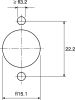 Product image for 3 WAY AG PLATED DIN CHASSIS MOUNT SOCKET