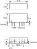 Product image for NMA1212SC UNREGULATED DC-DC,+/-12V 1W