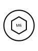 Product image for A2 s/steel hex socket cap screw,M6x35mm