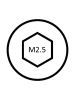 Product image for Zinc plated steel hexagon full nut,M2.5