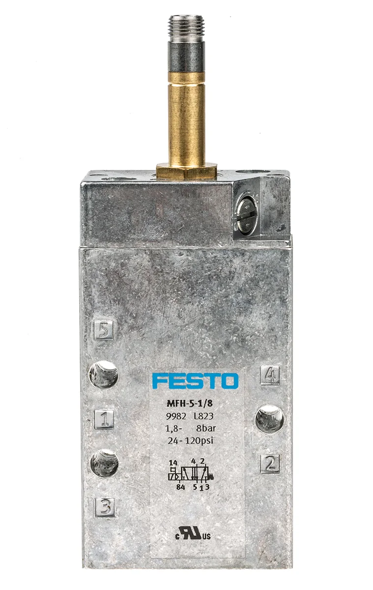 Product image for G1/8 5/2 Solenoid Valve, Normally Closed