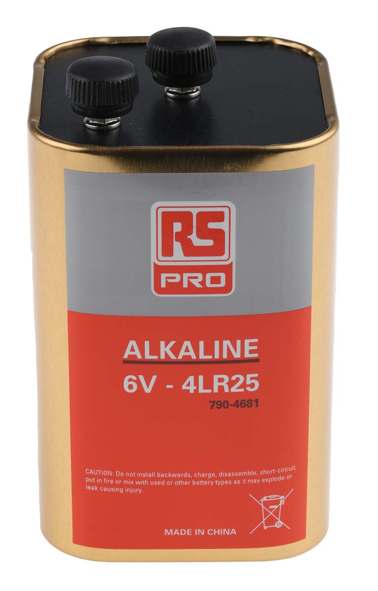 RS Pro 915 6V, 15Ah Alkaline Lantern Battery, 7904681