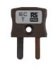 Product image for Type T Brown miniature quick wire plug