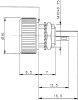 Product image for P16 16mm 1 Turn Knob Potentiometer 220R