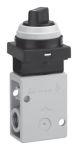 Product image for Mechanical Twist Selector Valve Blk R1/4