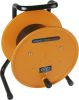 Product image for YELLOW PLASTIC AUDIO CABLE DRUM,240MM