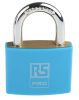 Product image for Blue Plastic Coated Brass Padlock