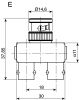 Product image for Tee 75Ω RF Adapter BNC Plug to BNC Socket 4GHz