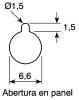 Product image for White insulated terminal,4mm socket