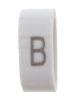 Product image for HellermannTyton HODS85 Slide On Cable Marker, Pre-printed "B" ,Black on White ,1.8 → 6.3mm Dia. Range