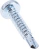 Product image for RS PRO Bright Zinc Plated Steel Self Drilling Screw No. 10 x 25mm Long