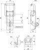 Product image for Padlock hasp s/steel toggle latch