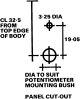 Product image for 10 turn dial, 3 digit, 6mm metric bore