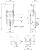 Product image for Padlock hasp s/steel toggle latch