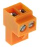 Product image for 2 WAY CABLE MOUNT SCREW TERMINAL,5.08MM