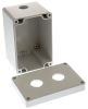 Product image for Bopla Light Grey Euromas Push Button Enclosure - 2 Hole 22mm Diameter