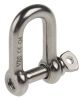 Product image for S/steel D shackle with screw pin,5mm