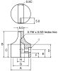 Product image for RS PRO Potentiometer Knob, Grub Screw Type, 31.8mm Knob Diameter, Black, 6mm Shaft