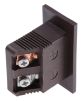 Product image for Type T Brown panel mount socket