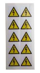 Product image for RS PRO Black/White/Yellow Vinyl Safety Labels, Symbol-Text 50 mm x 50mm