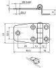 Product image for SMALL RAISEDPROFILE S/STEEL HINGE,10MM H