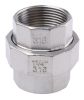 Product image for S/steel straight union,1 1/4in BSPP F-F