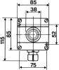 Product image for CEAG Surface Mount Emergency Button - Pull to Reset, NO/NC, Mushroom Head