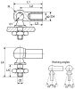 Product image for Ball and socket joint,M10