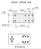 Product image for RS PRO, 24V dc Coil Non-Latching Relay DPDT, 8A Switching Current PCB Mount, 2 Pole