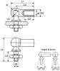 Product image for Ball and socket joint,M10