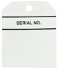 Product image for Equipment tag 'SERIAL NO',60x70mm