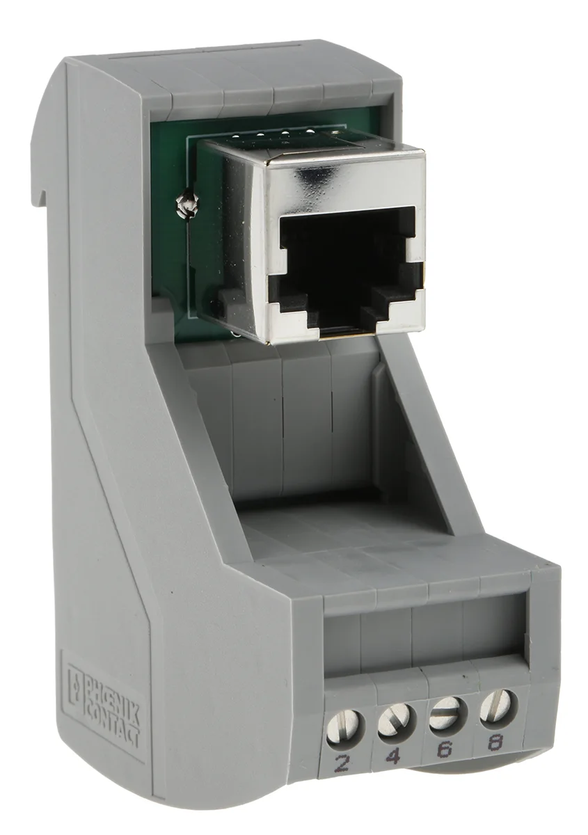 Phoenix Contact, 8 Pole RJ45 Connector, Female Interface Module, DIN ...