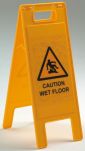 Product image for CAUTION WET FLOOR SIGN,YELLOW