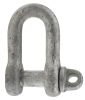 Product image for Galvanised steel D shackle w/pin,1ton