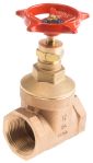 Product image for Bronze gate valve,PN20,1.1/4in BSPT