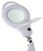 Product image for RS PRO LED Magnifying Lamp with Table Clamp Mount, 3dioptre, 125mm Lens Dia., 125mm Lens