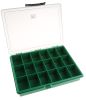 Product image for GREEN PLASTIC STORAGE BOX,18 COMPARTMENT