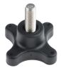 Product image for Cross Knob with S/S Stud,M10x25,60dia