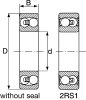 Product image for 12mm Self Aligning Ball Bearing 32mm O.D