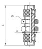 Product image for BULKHEAD CONNECTOR  6/4